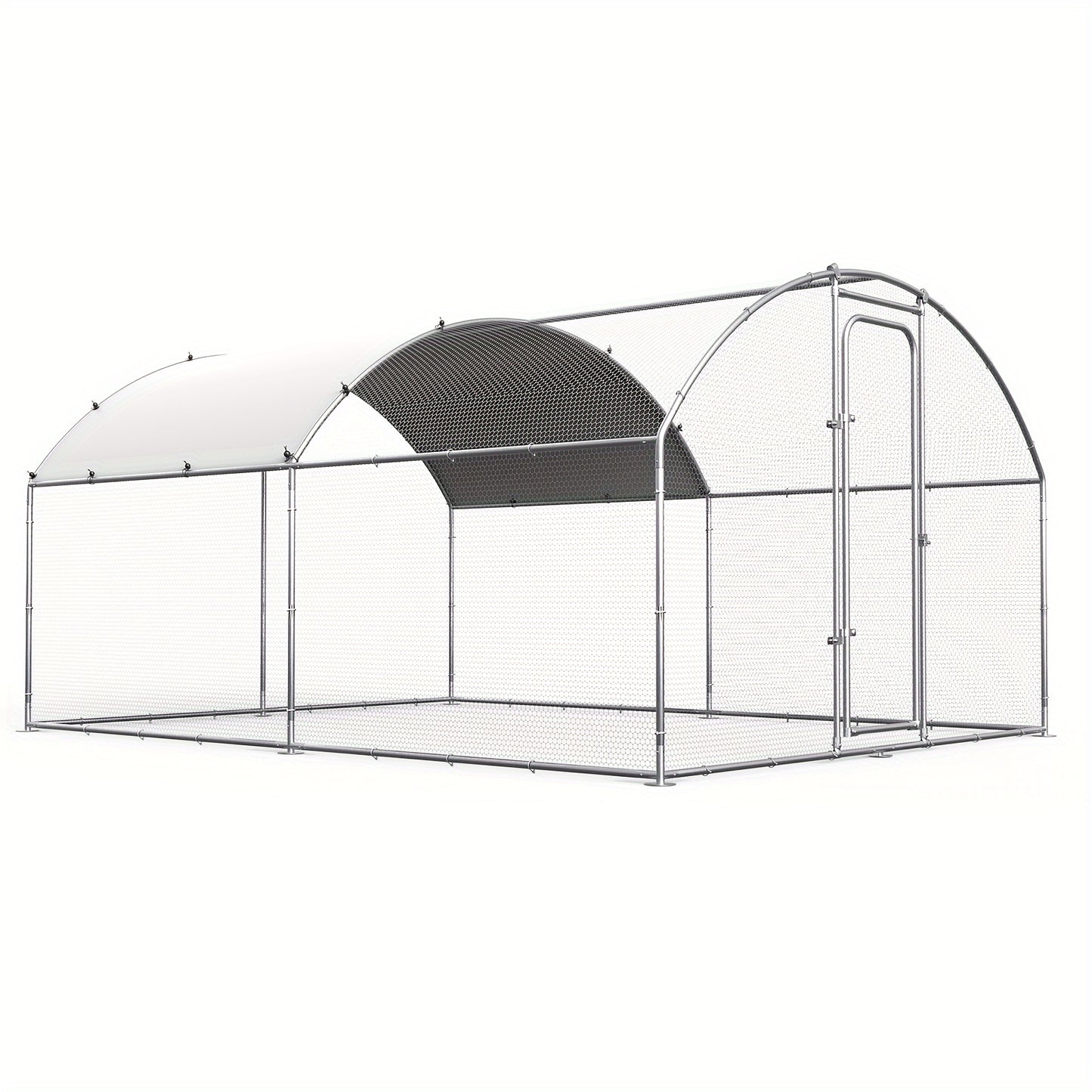 Chicken Coop Metal Large Chicken Run For Yard Heavy Duty Poultry Cage