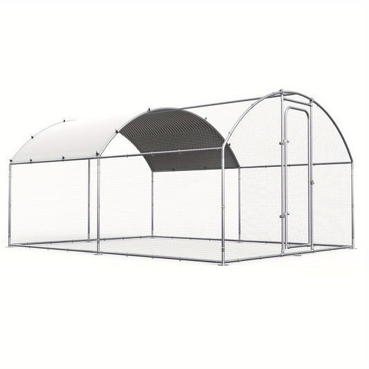 Chicken Coop Metal Large Chicken Run For Yard Heavy Duty Poultry Cage