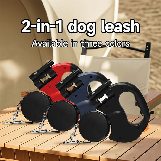 Solid Metal Double-Ended Dog Leash for Small Dogs