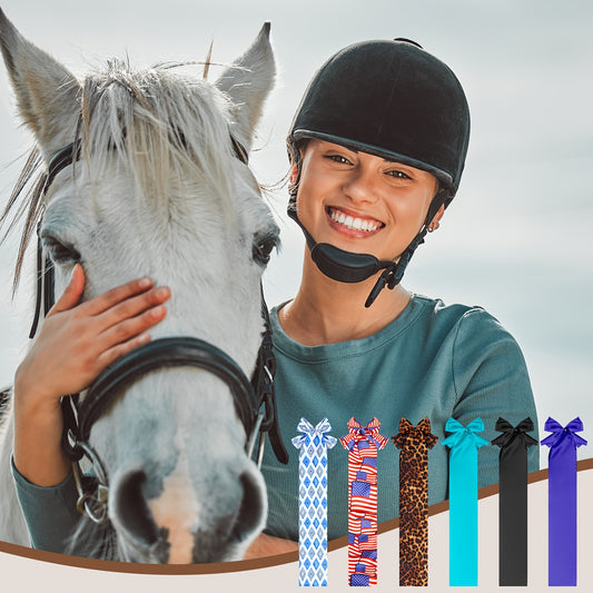 6 Pcs Horse Tail Bag Breathable Guard Slip On Horse Tail Wrap With 2 Strand Closure Straps Grooming Supplies For Dirt Breakage Rubbing 6 Designs
