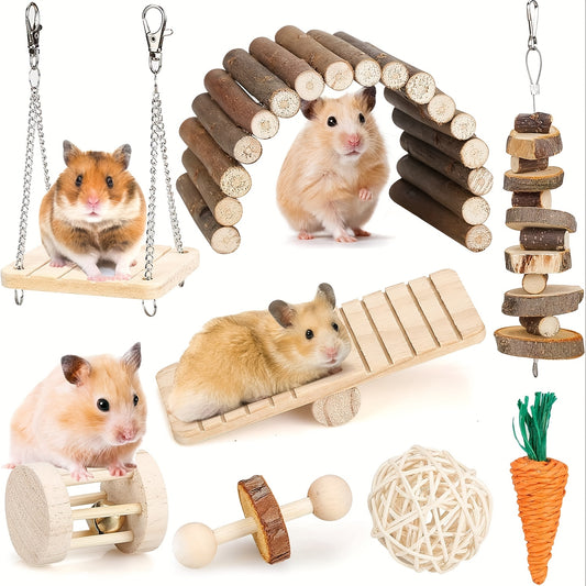Hamster Chew Toys Set Small Animal Molar Toys Teeth Care