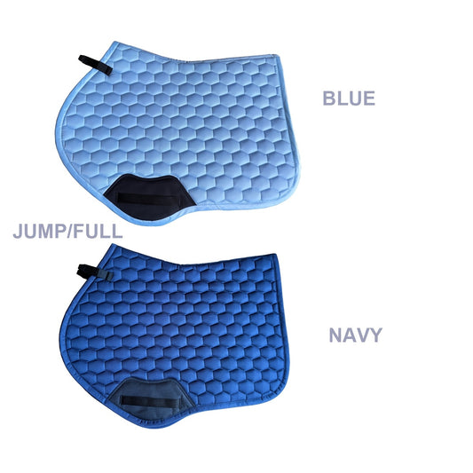 Premium Navy Blue Quilted Saddle Pad