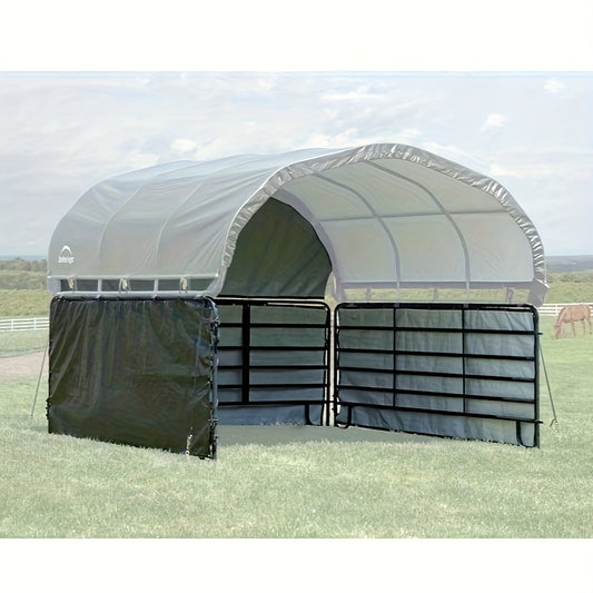 12 Foot X 12 Foot Equine Livestock Agricultural Shelter Enclosure Kit Mixed Color Polyester Fiber