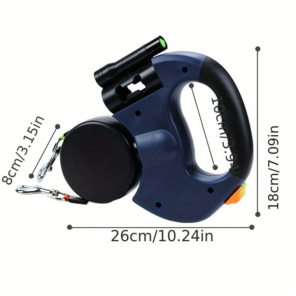 Solid Metal Double-Ended Dog Leash for Small Dogs