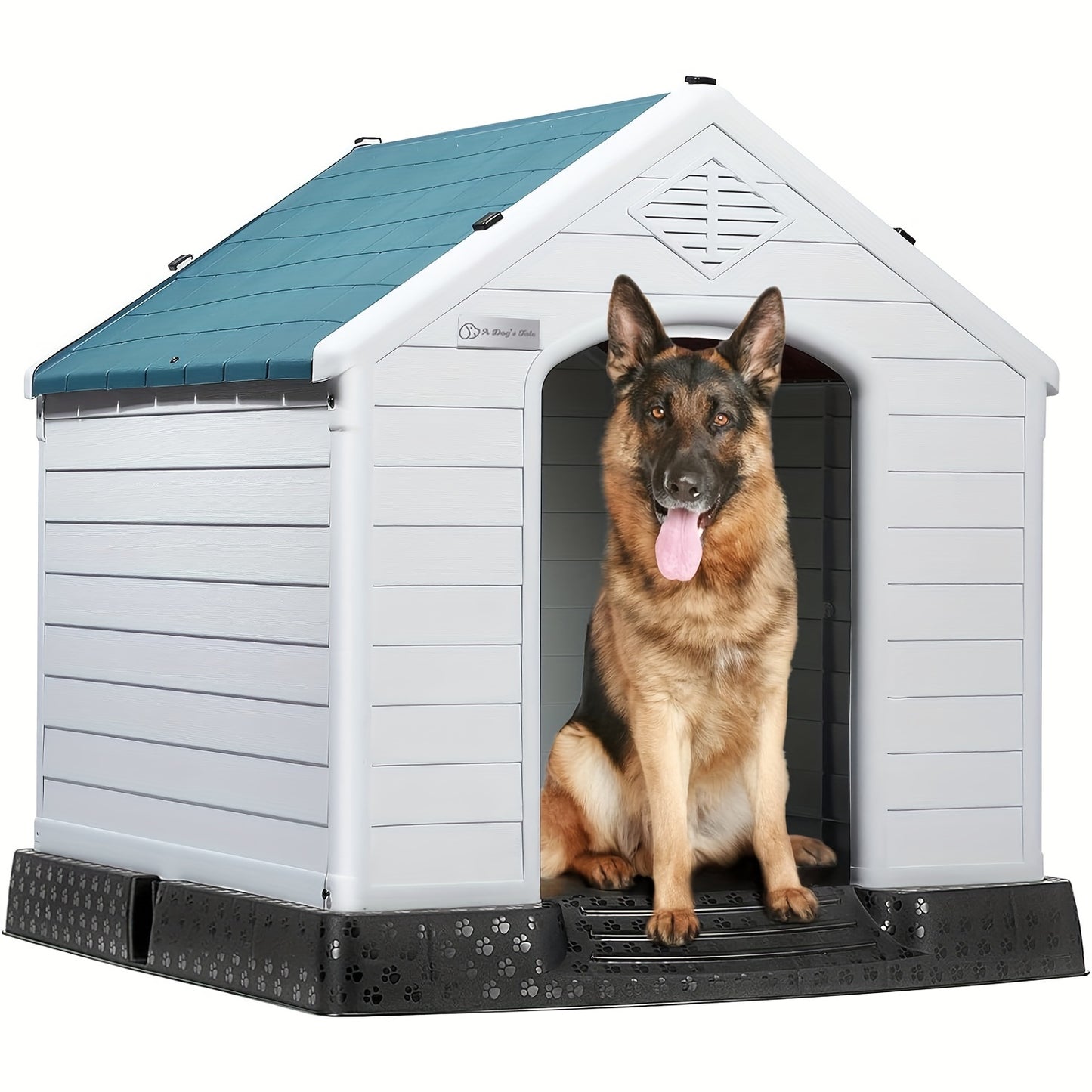 Durable Waterproof Plastic Dog House For Small To Large Dogs