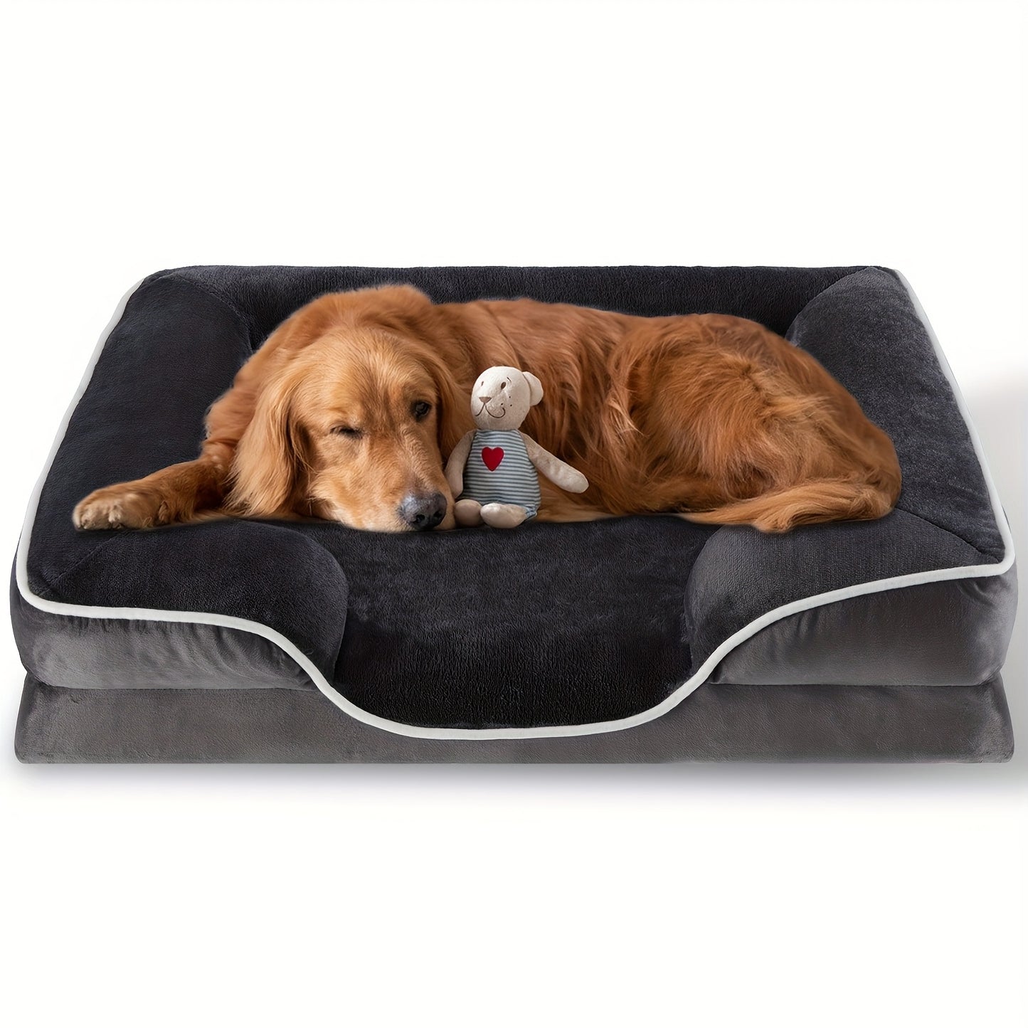 FluffyDream Orthopedic Dog Bed with Egg-Crate Memory Foam
