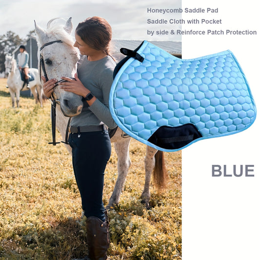 Premium -Blue Quilted Saddle Pad