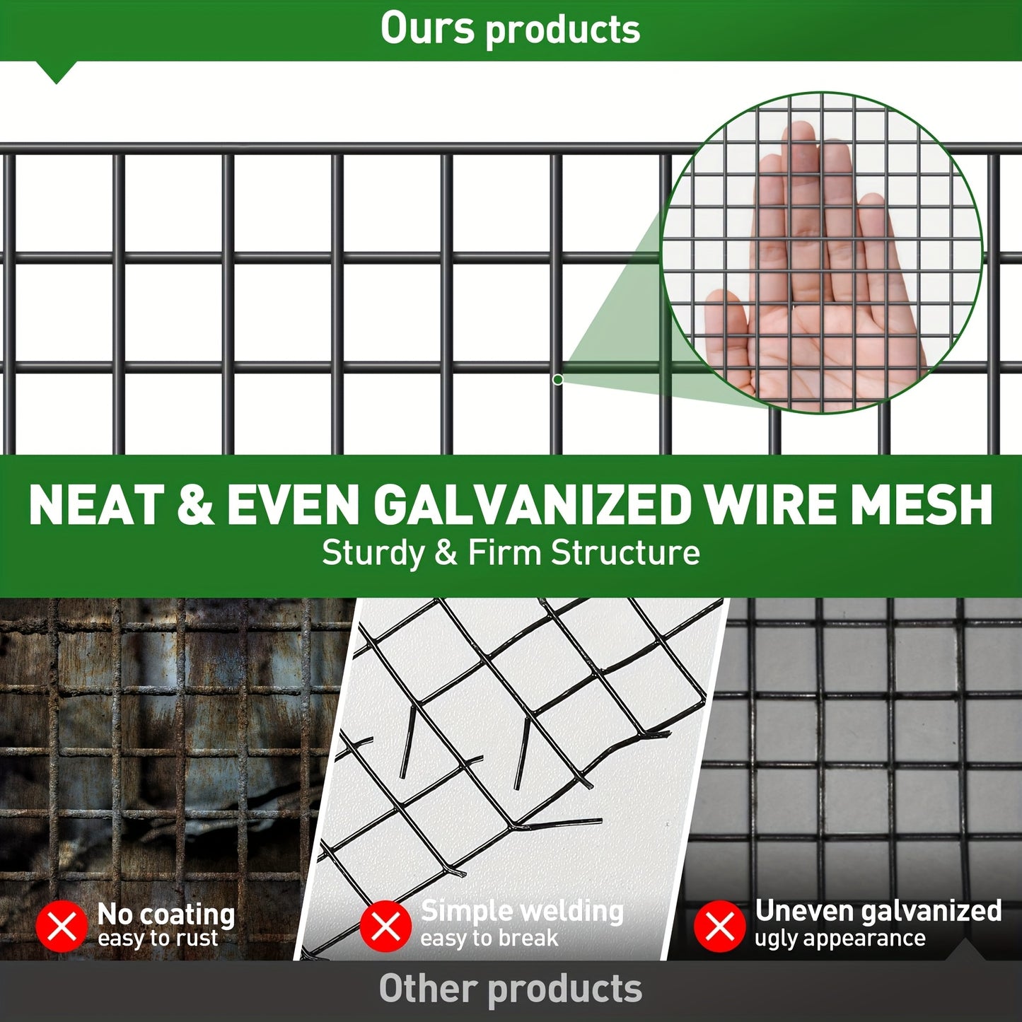 1/2 Inch 48 Inch X 100 Feet 19 Gauge PVC Coated Wire Mesh Rolls Vinyl Coated Welded Chicken Wire Fencing For Poultry Netting Black Rengue Black Hardware Cloth