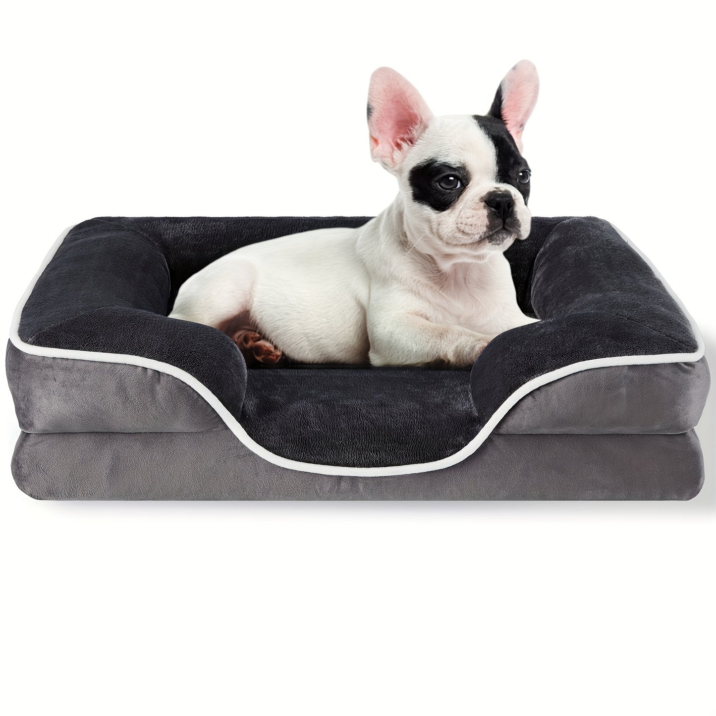 FluffyDream Orthopedic Dog Bed with Egg-Crate Memory Foam